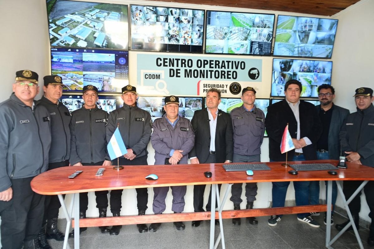 Centro de monitoreo en la Unidad Penal Nº 9
