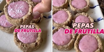 Receta saludable y rica: cómo hacer las pepas integrales de frutilla ideales para la merienda