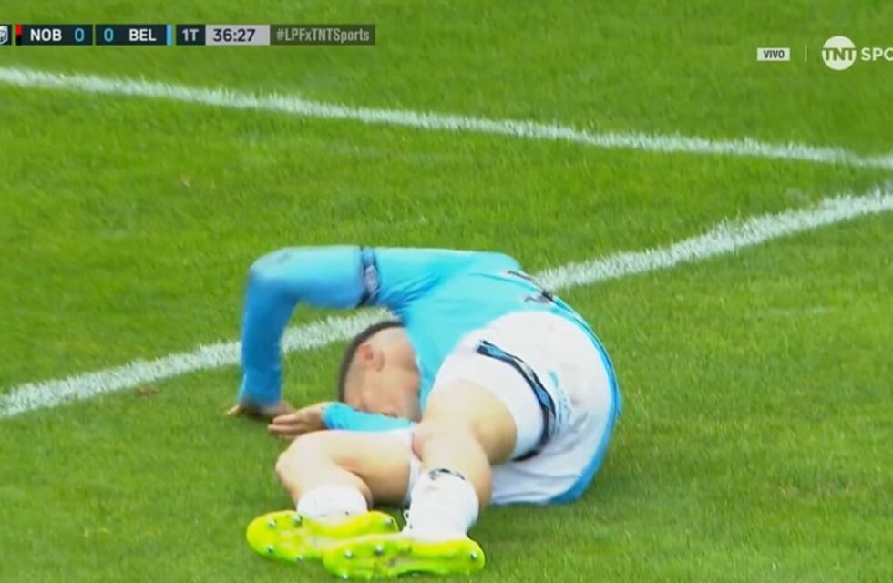 Belgrano: el gol que no fue ante Newell’s con lesión de Lencioni incluída