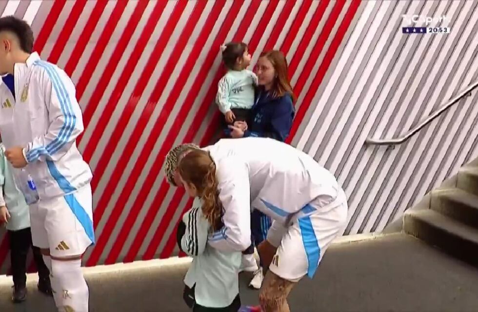 El gesto de De Paul con su hija que algunos criticaron en redes sociales