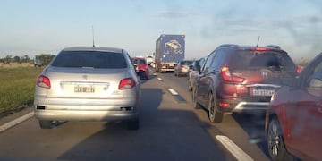 La vuelta a casa se demoró durante la tarde a pesar la restricción para la circulación de camiones.