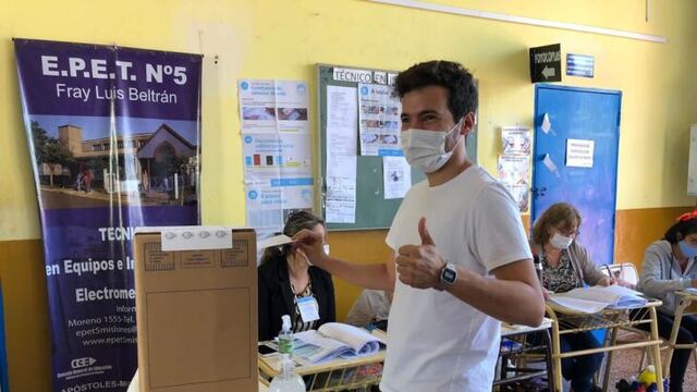 PASO 2021 en Misiones | Pedro Puerta, de la línea “Juntos” de JxC sufragó en Apóstoles.