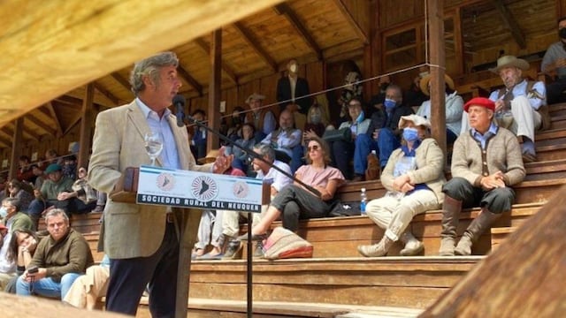 El presidente de la Sociedad Rural Argentina, Nicolás Pino.