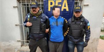 El joven detenido en la ciudad de San Pedro.