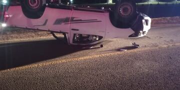 Impactante choque sobre Ruta 3: dos heridos, uno grave