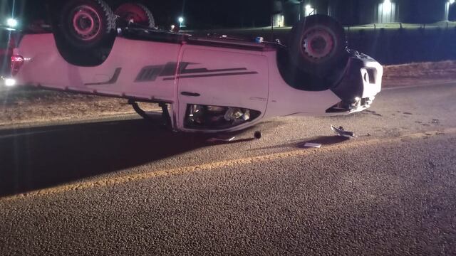 Impactante choque sobre Ruta 3: dos heridos, uno grave