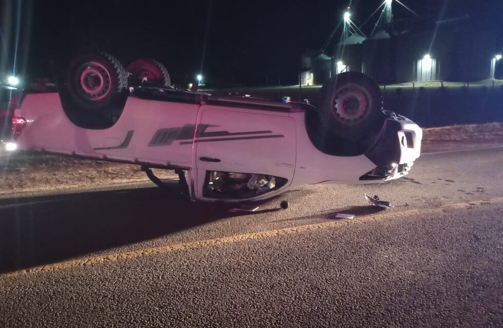 Impactante choque sobre Ruta 3: dos heridos, uno grave