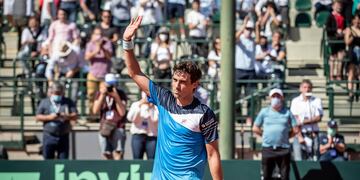 Guido Pella igualó la serie ante Bielorrusia.