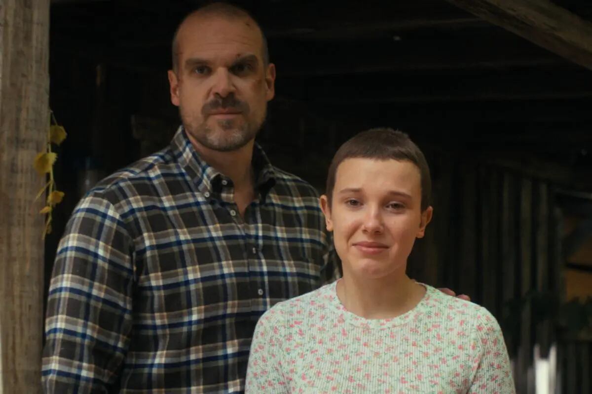 Padre e hija en Stranger Things.