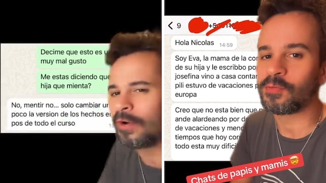 Una mamá del colegio le escribió para que le dijera a su hija que no contara que fueron a Europa de vacaciones