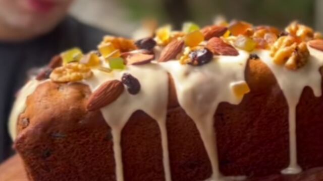 La receta de un budín inglés.