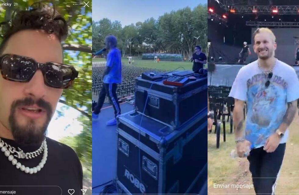 Mau y Ricky hicieron la previa del show en Mendoza tomando vino