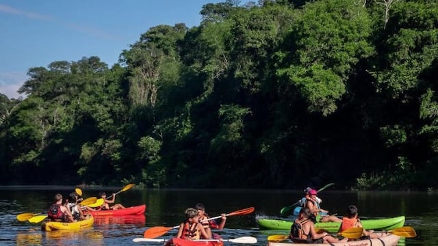 Verano en Eldorado: comenzaron las clases de natación y kayak.