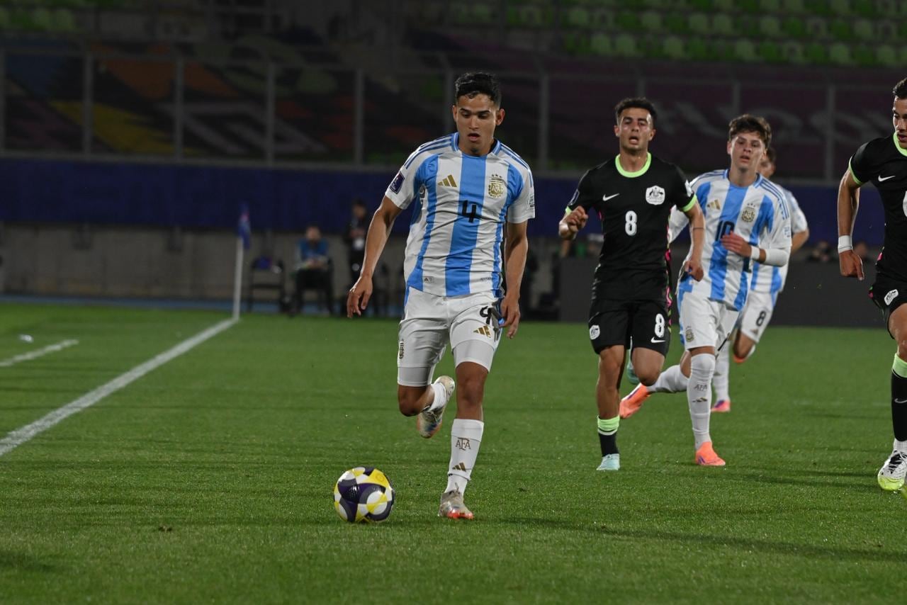 La selección argentina sub 20 enfrentó a Australia por la segunda fecha del Mundial Sub 20. (Prensa Argentina)