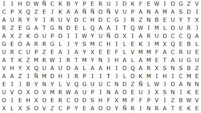 El acertijo visual más DIFÍCIL para un GENIO: encontrá la palabra “ARGENTINA” oculta en la sopa de letras.