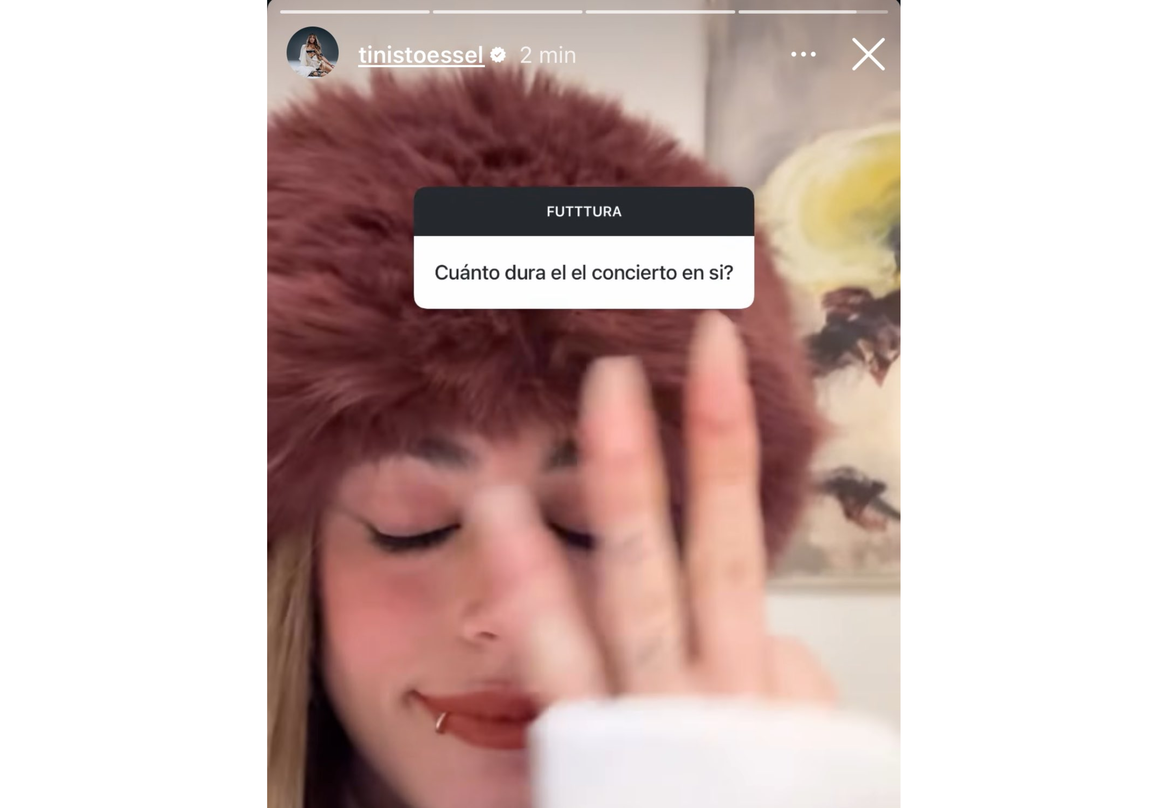 La cantante aseguró en las redes que el show durará 3 horas.