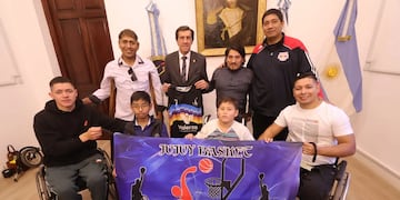 El gobernador Carlos Sadir expresó su orgullo como jujeño por la “inquebrantable voluntad de superación de los jugadores” de Jujuy Básquet Adaptado.