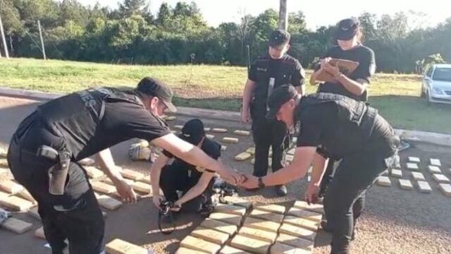 Más de 400 kilos de marihuana fueron incautadas en San Ignacio.