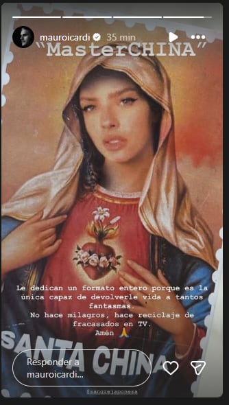 La estampita de la China Suárez que publicó Mauro Icardi