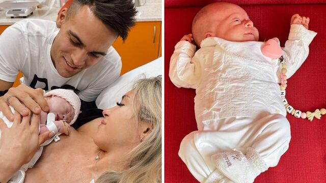 Agustina Gandolfo y Lautaro Martínez festejaron el primer mes de Nina