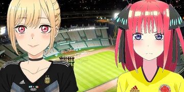 El Argentina-Colombia en el Kempes, visto desde la técnica del anime.