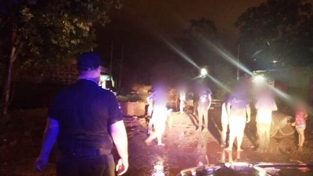 En total fueron 15 las familias asistidas y evacuadas debido al temporal.