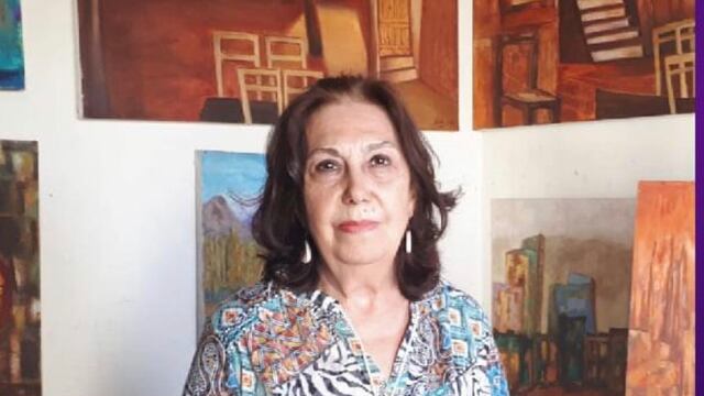 Ella es Maria, la jueza retirada que pinta para encontrarse con ella misma.