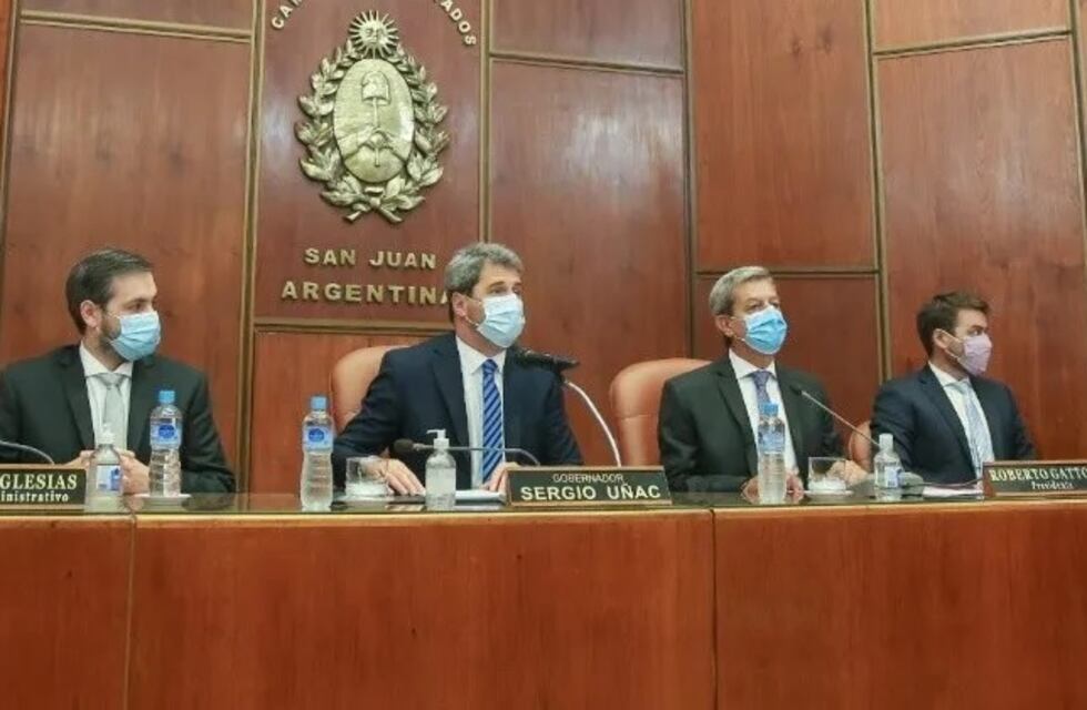 Este jueves, Uñac dio inicio a las sesiones legislativas sanjuaninas