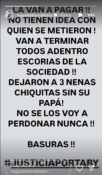 El mensaje de Augusto Boccafusco sobre la muerte de su hermano