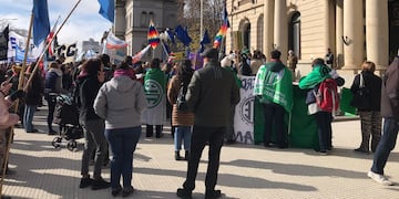 Así fue el reclamo en Tandil de las organizaciones sociales