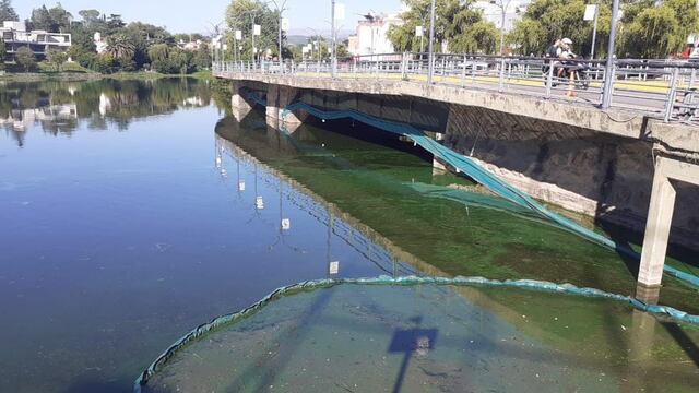 "Plan de mitigación" del lago San Roque, este verano en Carlos Paz. (Foto: Municipalidad VCP).