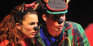 Valentina Calvimonte, Alejandro Ramos y Fabricio Cipolla, protagonizan esta puesta infantil dirigida por Marina Abulafia.