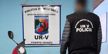 Recuperan otra motocicleta sustraída en Puerto Iguazú.