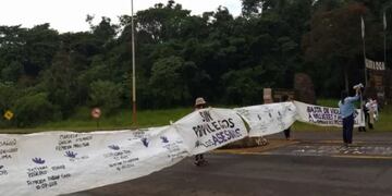 La ruta permaneció cortada hasta las 9.30 horas de la mañana