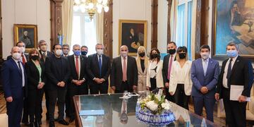 Jaldo se reunió con el presidente en Buenos Aires.