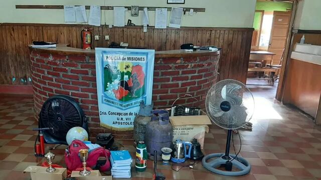 Terminaron detenidos tras el robo a una escuela en Concepción de la Sierra.