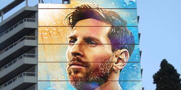Harán un mural de Lionel Messi cerca del Monumento a la Bandera. (@MauroYasprizza)