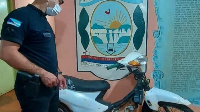 Puerto Iguazú: efectivos recuperaron una motocicleta robada