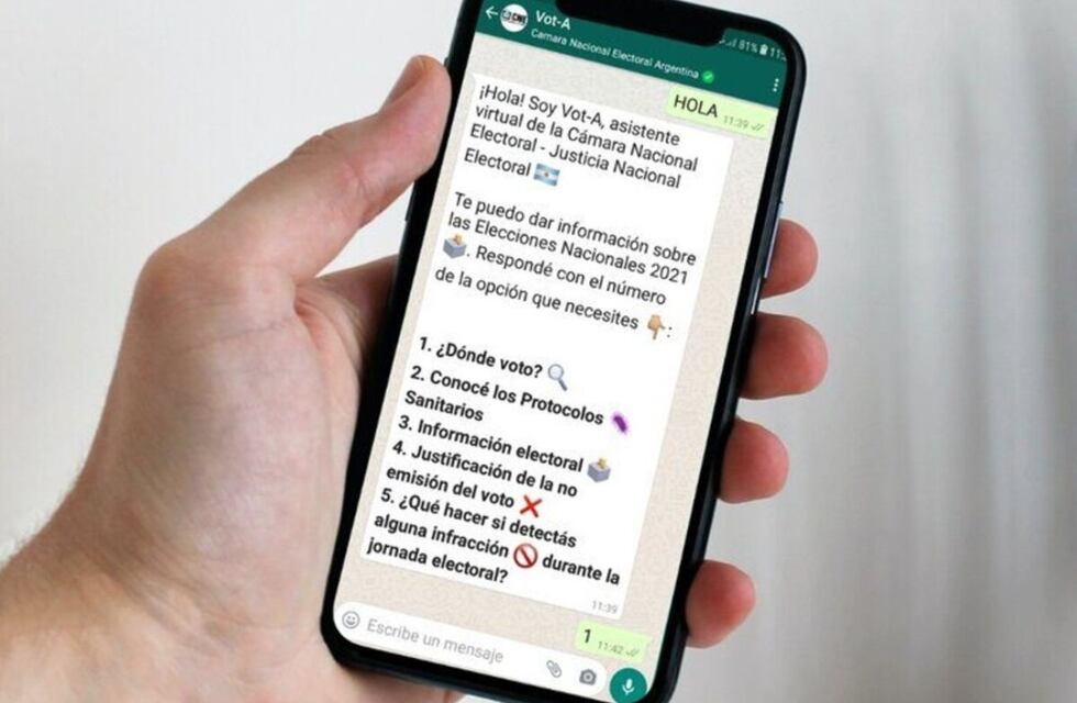Cómo saber por WhatsApp dónde voto el domingo 26
