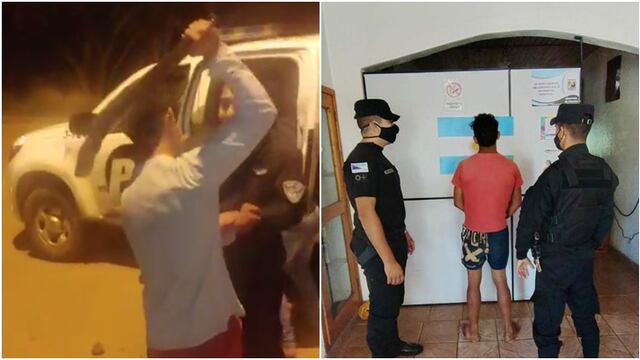 Ambos deberán responder ante la Justicia misionera por los daños y la agresión al personal policial.