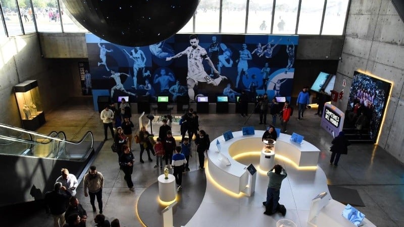 El "Espacio Messi" en el Museo del Deporte Santafesino.