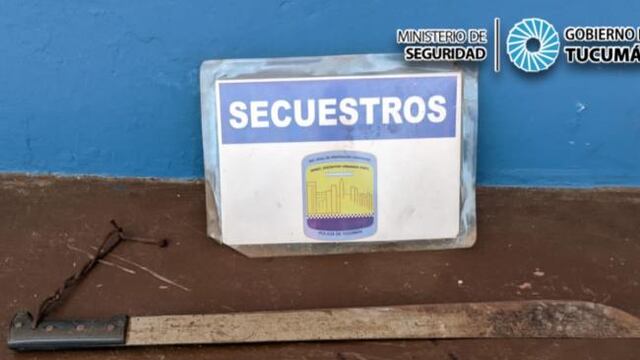 Un hombre mató a machetazos a su padre y quedó detenido