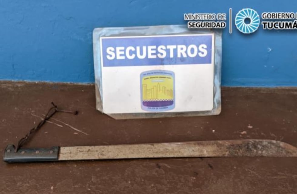 Un hombre mató a machetazos a su padre y quedó detenido