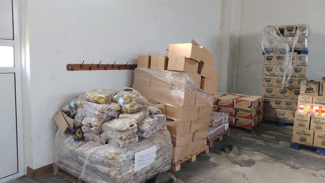 La mercadería encontrada en la escuela 504