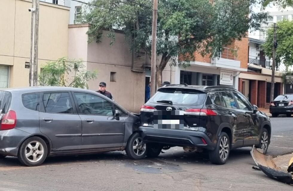 En esta mañana de martes, dos accidentes de tránsito en pleno centro posadeño
