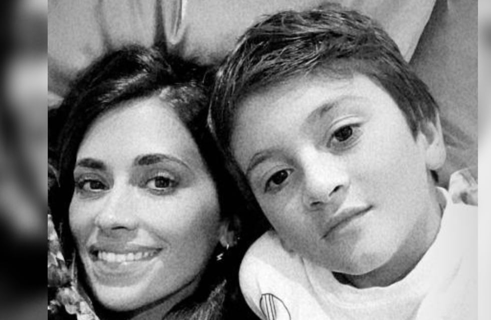 Antonela Roccuzzo compartió una divertida foto de Thiago Messi en modo “ganador” en Qatar