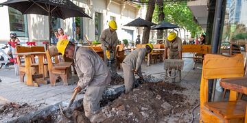 Corte de tránsito en la ciudad de Córdoba. (Municipalidad de Córdoba)