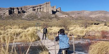 Virginia da Cunha, la ex Bandana, eligió Malargüe para vacacionar y relajarse.