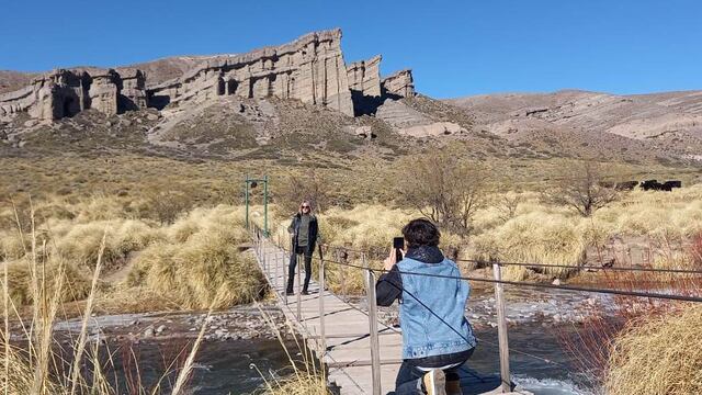 Virginia da Cunha, la ex Bandana, eligió Malargüe para vacacionar y relajarse.