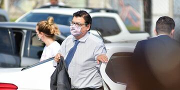 Claudio Moroni, ministro de Trabajo, durante un acto en Tecnópolis. (Foto: Federico López Claro)